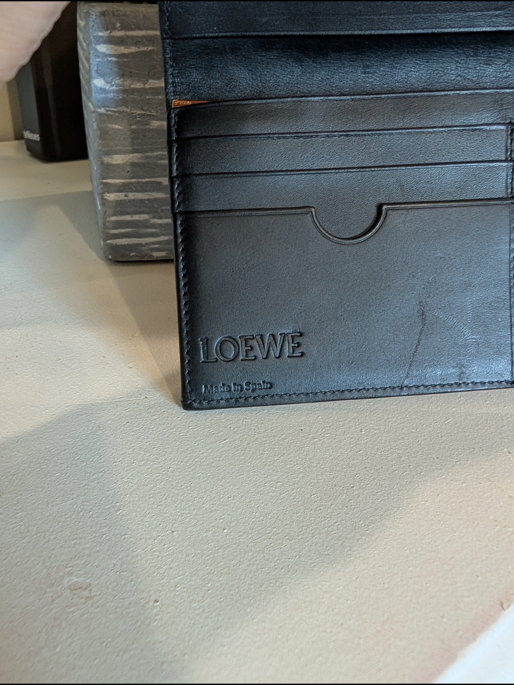 (SOLD) Loewe Embossed Leather Card Holder - Picture 7 of 14